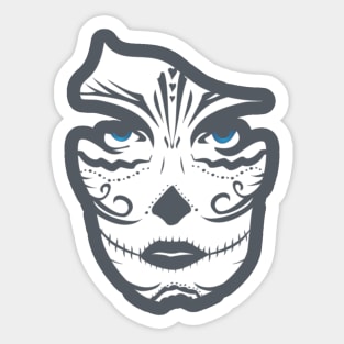 Sugar Skull Woman Design Sticker